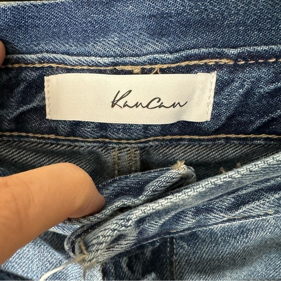 KanCan NWT Sandra High-Rise Belted Jean Shorts - Picture 5 of 10